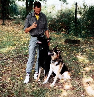 Corse + Pando mit mir bei der Ausbildung